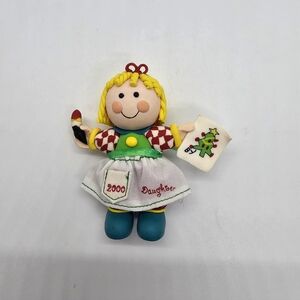 Carlton Cards American Greetings DAUGHTER Doll Christmas Ornament Vintage 2000
